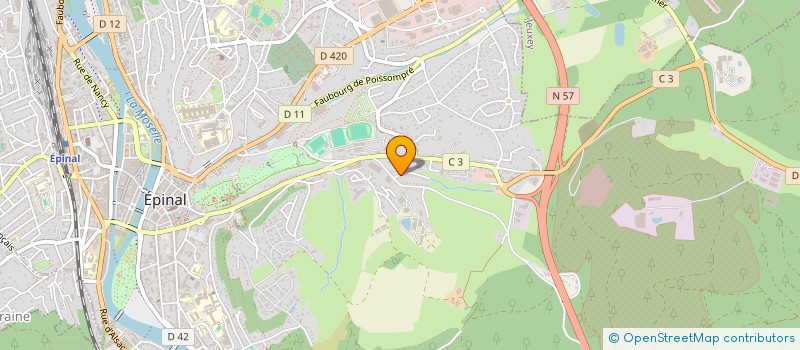 localisation de l'entreprise MONSIEUR GERARD GURY  EPINAL