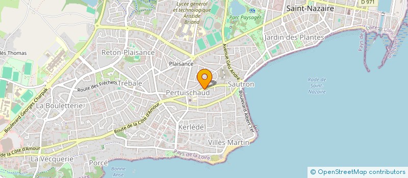 localisation de l'entreprise MONSIEUR GERARD GUY AVARE  SAINT-NAZAIRE