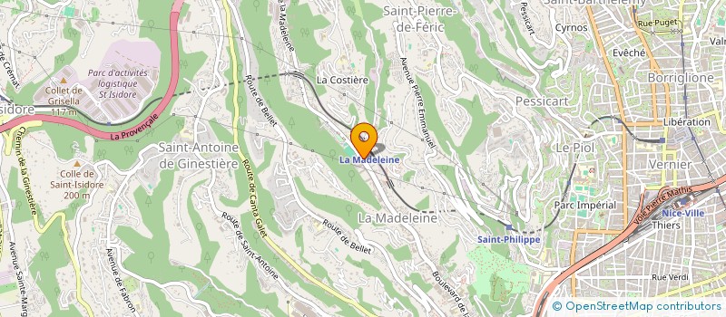 localisation de l'entreprise MONSIEUR GERARD HANESSE à NICE