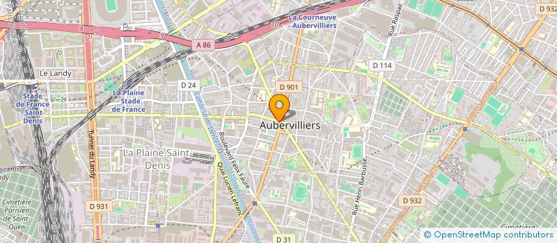 localisation de l'entreprise MONSIEUR GERARD HARBACH  AUBERVILLIERS