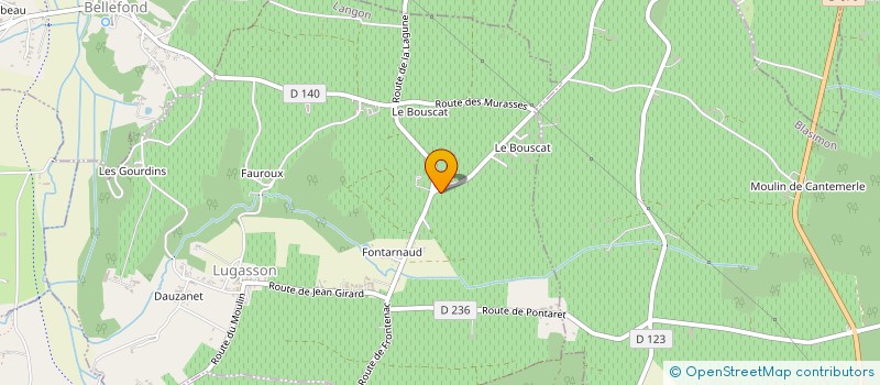 localisation de l'entreprise MONSIEUR GERARD HARTUNG DE LA ROER  FALEYRAS