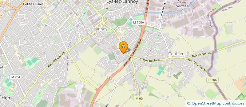 localisation de l'entreprise MONSIEUR GERARD HASBROUCQ  LYS-LEZ-LANNOY