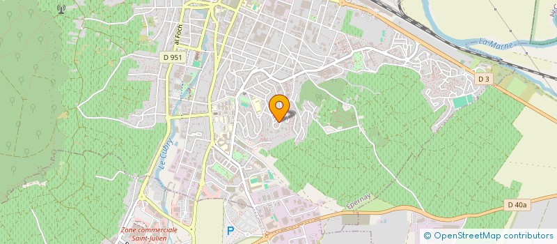 localisation de l'entreprise MONSIEUR GERARD HENRION  EPERNAY