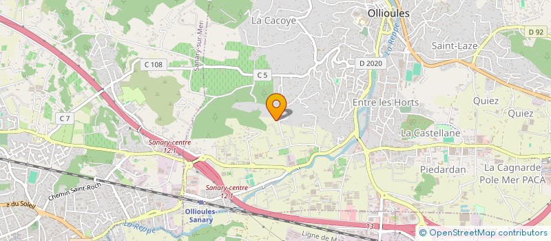 localisation de l'entreprise MONSIEUR GERARD HENRY  OLLIOULES