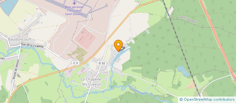 localisation de l'entreprise MONSIEUR GERARD HENRY  LA CHAPELLE-LES-LUXEUIL