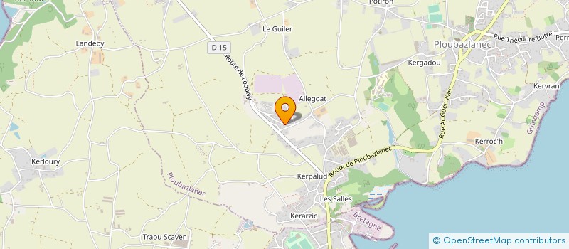 localisation de l'entreprise MONSIEUR GERARD HENRY  PLOUBAZLANEC