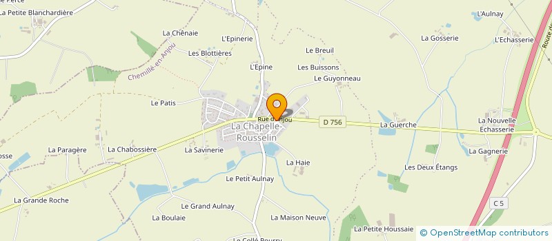 localisation de l'entreprise MONSIEUR GERARD HERISSE  CHEMILLE-EN-ANJOU