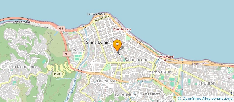 localisation de l'entreprise MONSIEUR GERARD HOARAU  SAINT-DENIS