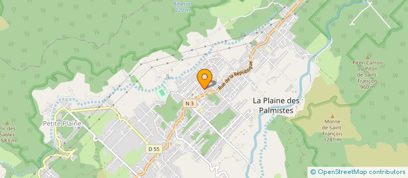localisation de l'entreprise MONSIEUR GERARD HOARAU à LA PLAINE DES PALMISTES