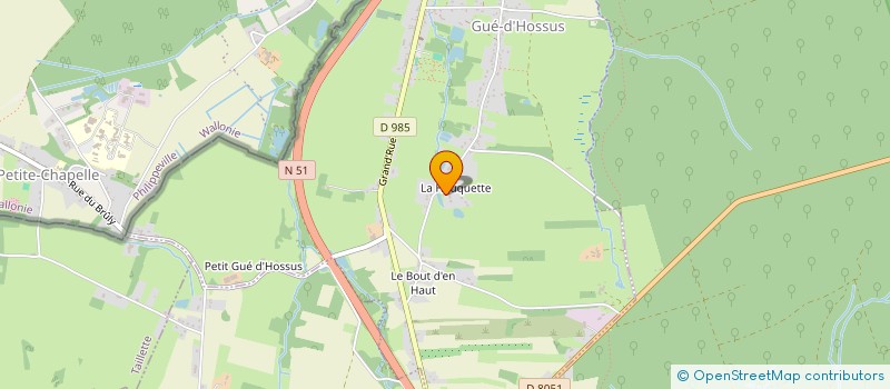 localisation de l'entreprise MONSIEUR GERARD HOSSELET  GUE-D'HOSSUS