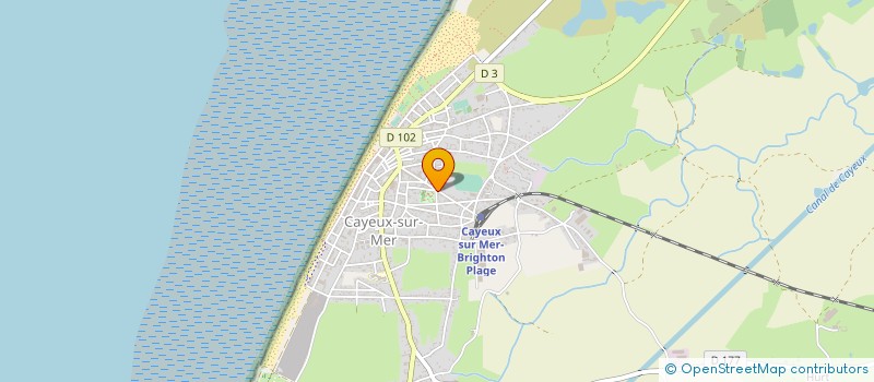 localisation de l'entreprise MONSIEUR GERARD HOUBE à CAYEUX-SUR-MER