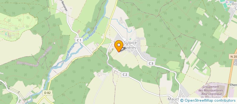 localisation de l'entreprise MONSIEUR GERARD HOUPERT  SAINT-SULPICE-DE-FAVIERES