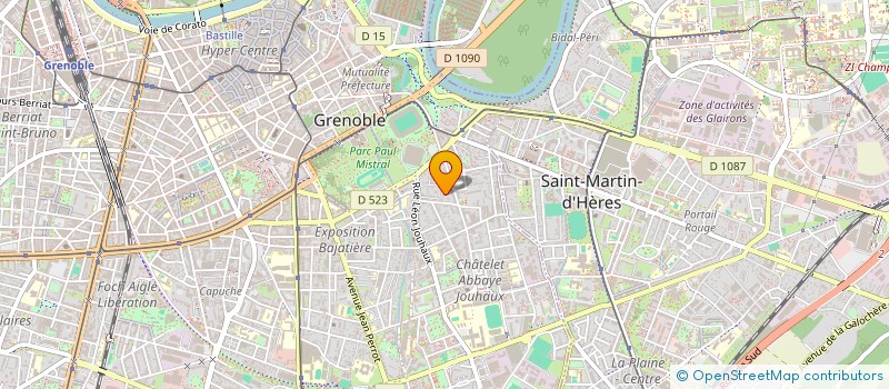 localisation de l'entreprise MONSIEUR GERARD HOVELAQUE  GRENOBLE