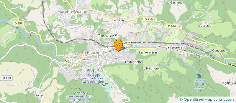 localisation de l'entreprise MONSIEUR GERARD HUIN  LA BOURBOULE