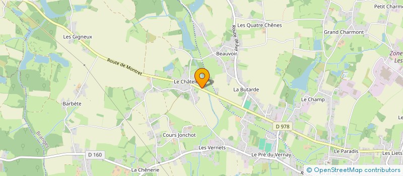 localisation de l'entreprise MONSIEUR GERARD HUMBERT  BRANGES