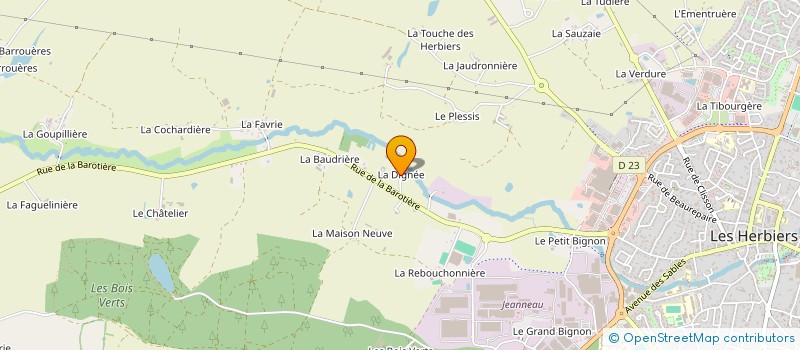 localisation de l'entreprise MONSIEUR GERARD HUMEAU à LES HERBIERS