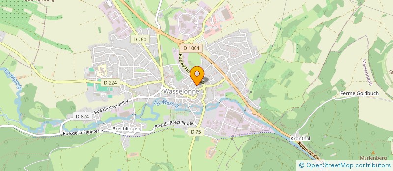 localisation de l'entreprise MONSIEUR GERARD HUMLER  WASSELONNE