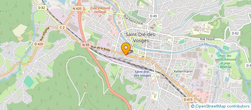 localisation de l'entreprise MONSIEUR GERARD HUSSON à SAINT-DIE-DES-VOSGES