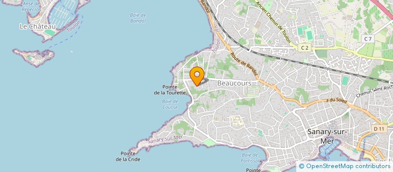 localisation de l'entreprise MONSIEUR GERARD HUSSON à SANARY-SUR-MER