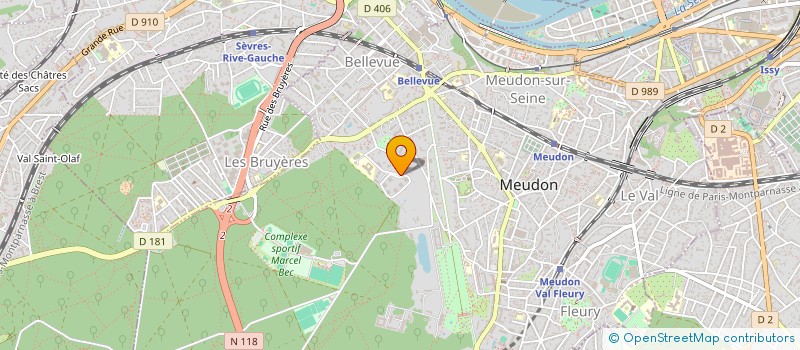 localisation de l'entreprise MONSIEUR GERARD HUVET à MEUDON