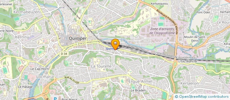 localisation de l'entreprise MONSIEUR GERARD IHUEL à QUIMPER