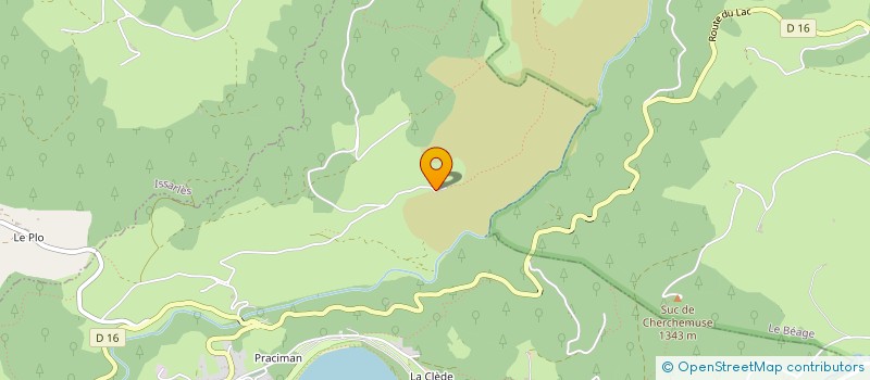 localisation de l'entreprise MONSIEUR GERARD ISSARTEL  LE LAC D'ISSARLES