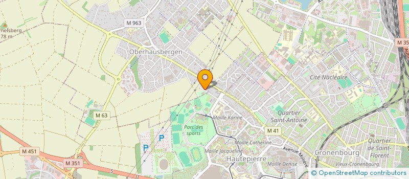 localisation de l'entreprise MONSIEUR GERARD JAEGLE  OBERHAUSBERGEN