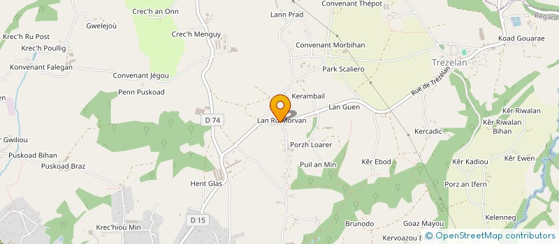 localisation de l'entreprise MONSIEUR GERARD JAGUIN  BEGARD