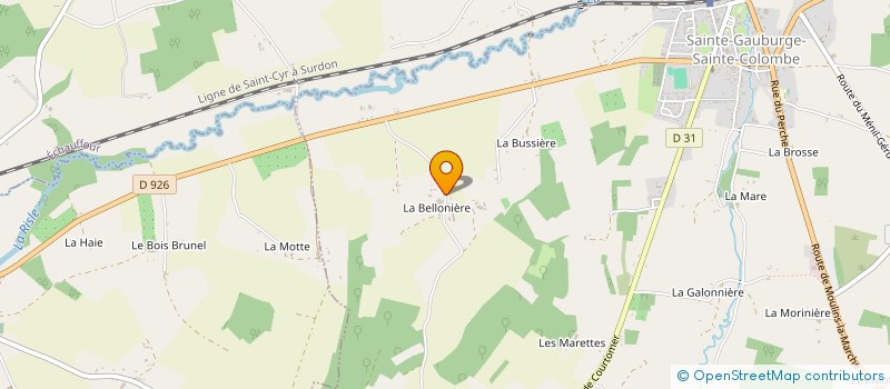 localisation de l'entreprise MONSIEUR GERARD JAHANDIER à STE GAUBURGE STE COLOMBE