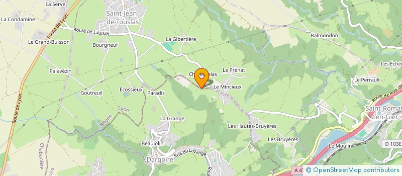 localisation de l'entreprise MONSIEUR GERARD JALABERT  DARGOIRE