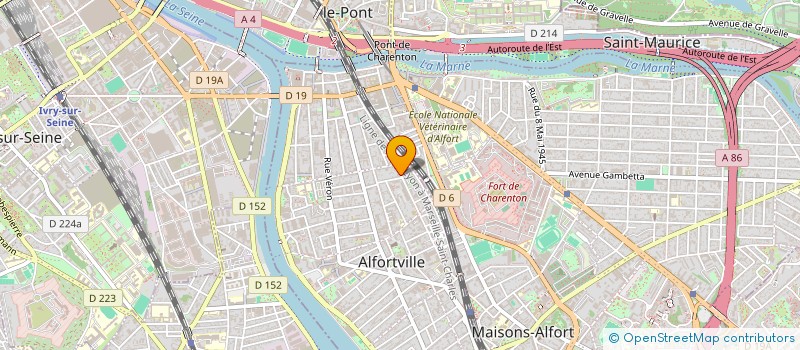 localisation de l'entreprise MONSIEUR GERARD JAOUI à ALFORTVILLE