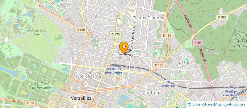 localisation de l'entreprise MONSIEUR GERARD JARDIN à VERSAILLES