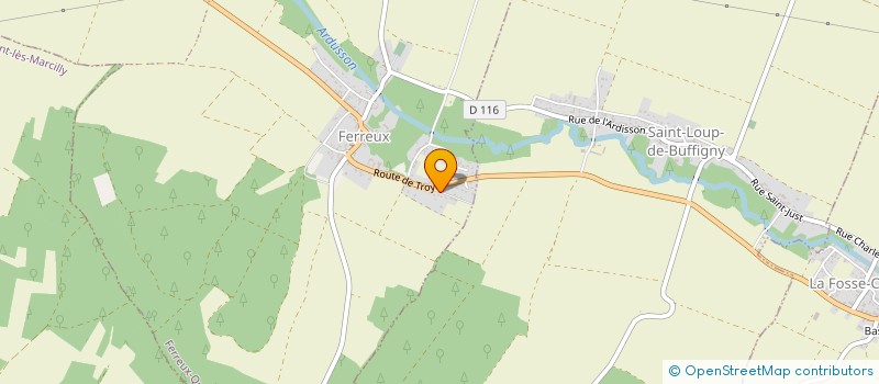 localisation de l'entreprise MONSIEUR GERARD JARFAUT  FERREUX-QUINCEY