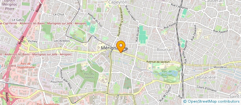 localisation de l'entreprise MONSIEUR GERARD JARIOD à MERIGNAC