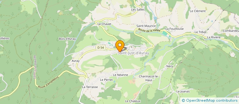 localisation de l'entreprise MONSIEUR GERARD JARRET à SAINT JUST D'AVRAY
