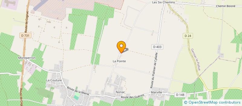 localisation de l'entreprise MONSIEUR GERARD JASMIN  GENTE