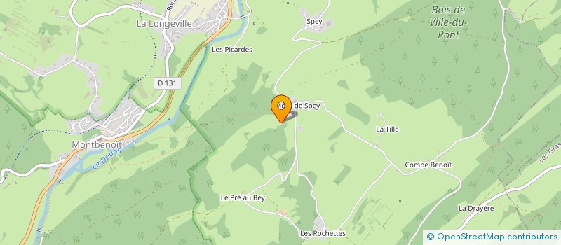 localisation de l'entreprise MONSIEUR GERARD JEANBOURQUIN  VILLE-DU-PONT