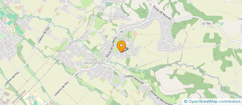 localisation de l'entreprise MONSIEUR GERARD JENTIEU  MONTARDON