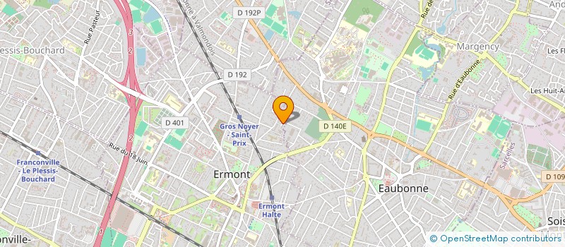 localisation de l'entreprise MONSIEUR GERARD JOISIN  ERMONT