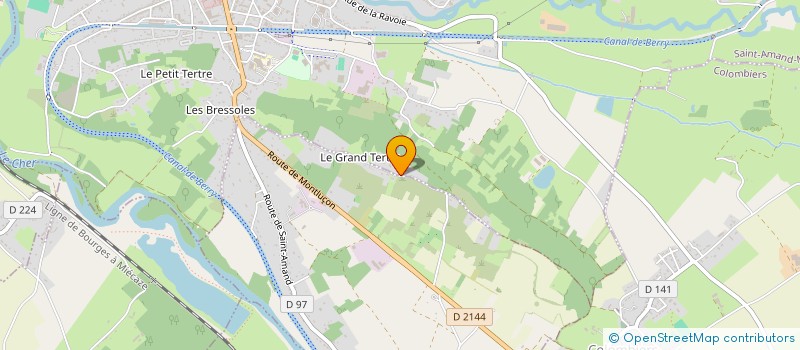 localisation de l'entreprise MONSIEUR GERARD JOLIVET  SAINT-AMAND-MONTROND