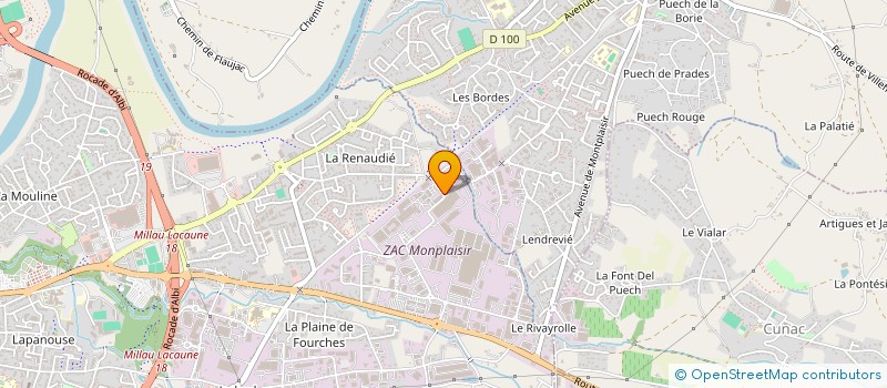 localisation de l'entreprise MONSIEUR GERARD JOSEPH à ALBI