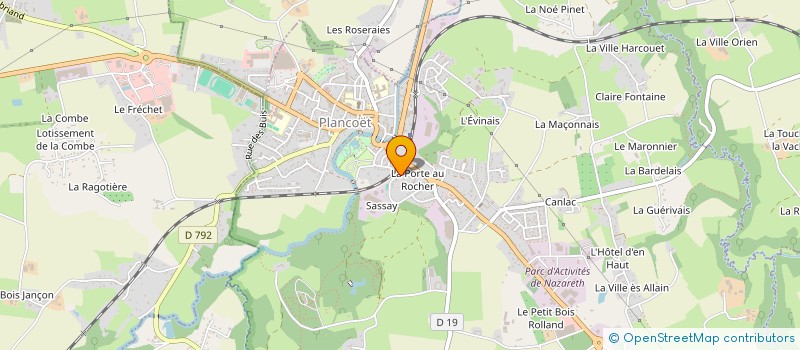 localisation de l'entreprise MONSIEUR GERARD JOSSE  PLANCOET