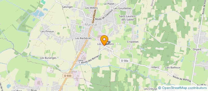 localisation de l'entreprise MONSIEUR GERARD JOSSERAND  MANZIAT