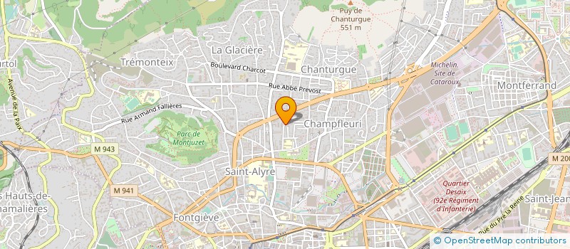 localisation de l'entreprise MONSIEUR GERARD JOUANDON  CLERMONT-FERRAND