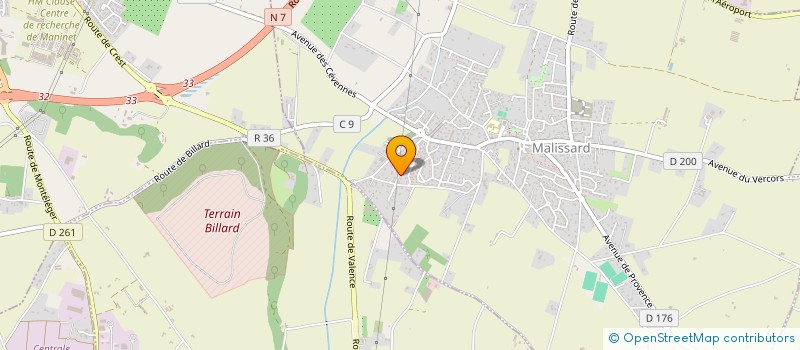 localisation de l'entreprise MONSIEUR GERARD JOURDAN  MALISSARD