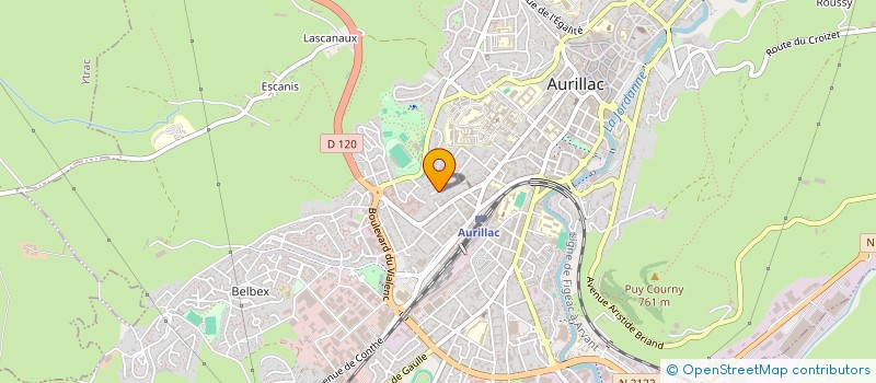 localisation de l'entreprise MONSIEUR GERARD JOURDAN à AURILLAC