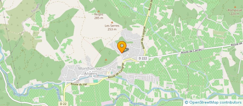 localisation de l'entreprise MONSIEUR GERARD JOUVENCEAU  MONTFORT-SUR-ARGENS