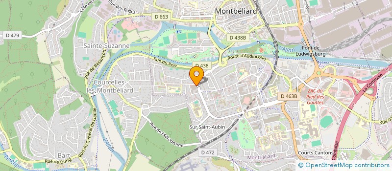 localisation de l'entreprise MONSIEUR GERARD JOUVENOT  MONTBELIARD