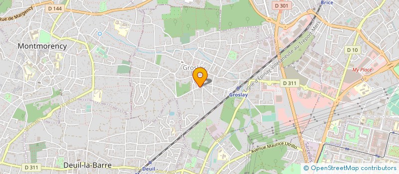 localisation de l'entreprise MONSIEUR GERARD JOYEAU  GROSLAY