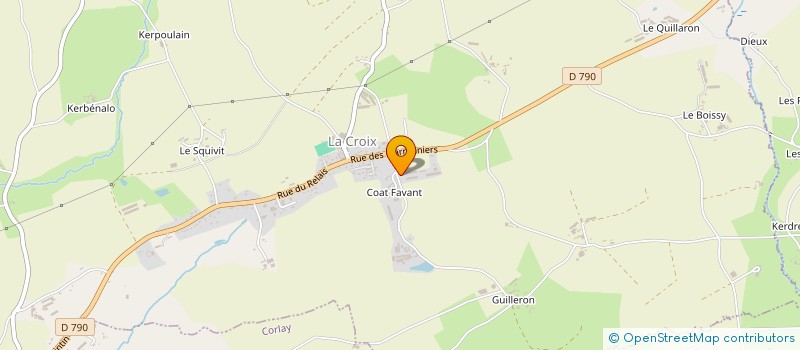 localisation de l'entreprise MONSIEUR GERARD JUDAS  LE HAUT-CORLAY